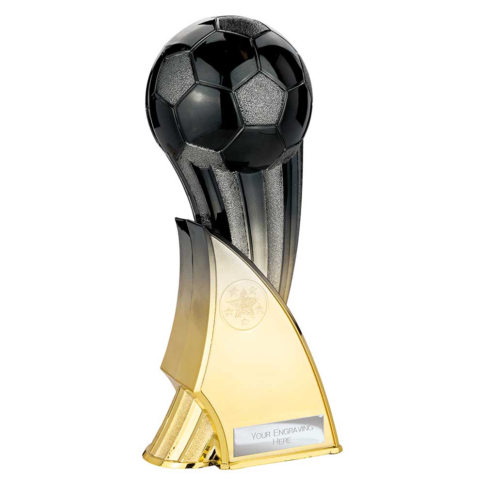 The Firestorm Football Heavyweight Carbon Black to Gold 240mm