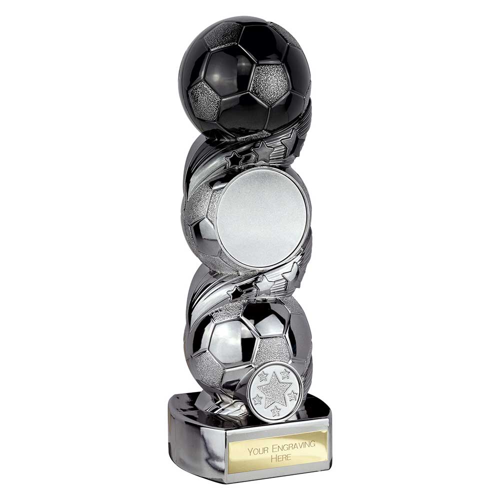 Hat-trick Strike Football Carbon Black & Gunmetal 220mm