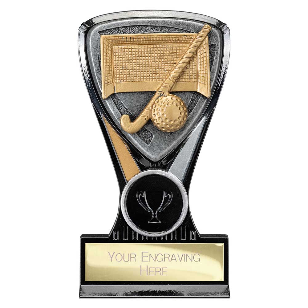 Wolverine Plaque Hockey Carbon Black & Fusion Gold 130mm