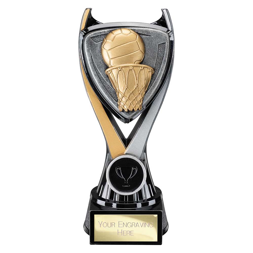 Wolverine Tower Netball Carbon Black & Fusion Gold 180mm