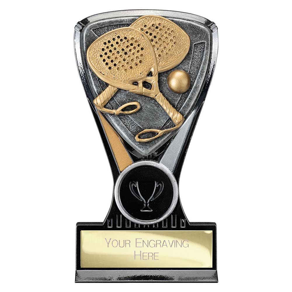 Wolverine Plaque Padel  Carbon Black & Fusion Gold 130mm