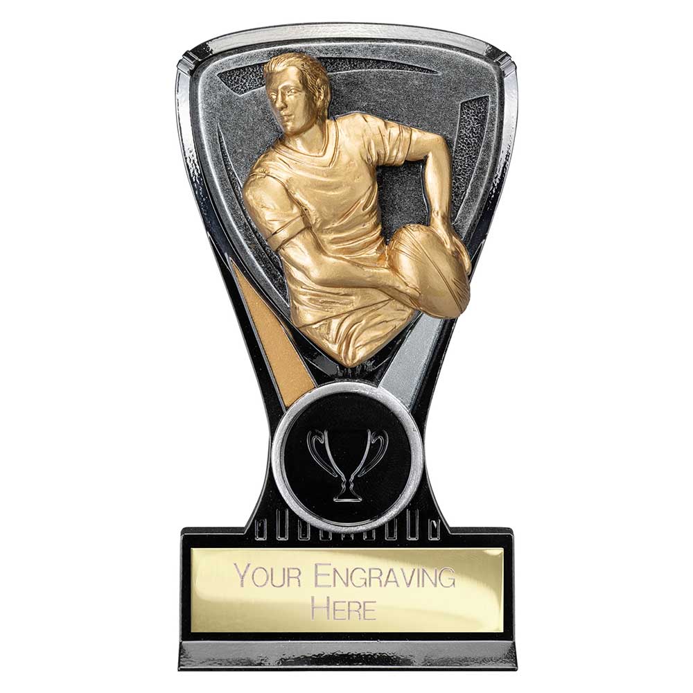 Wolverine Plaque Rugby Male Carbon Black & Fusion Gold 130mm