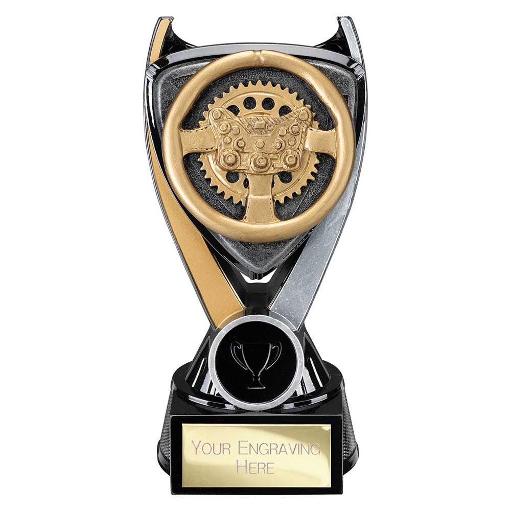 Wolverine Tower Steering Wheel Carbon Black & Fusion Gold 160mm