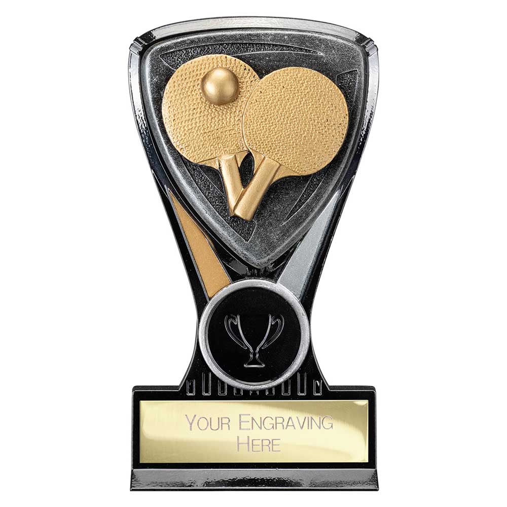 Wolverine Plaque Table Tennis Carbon Black & Fusion Gold 130mm