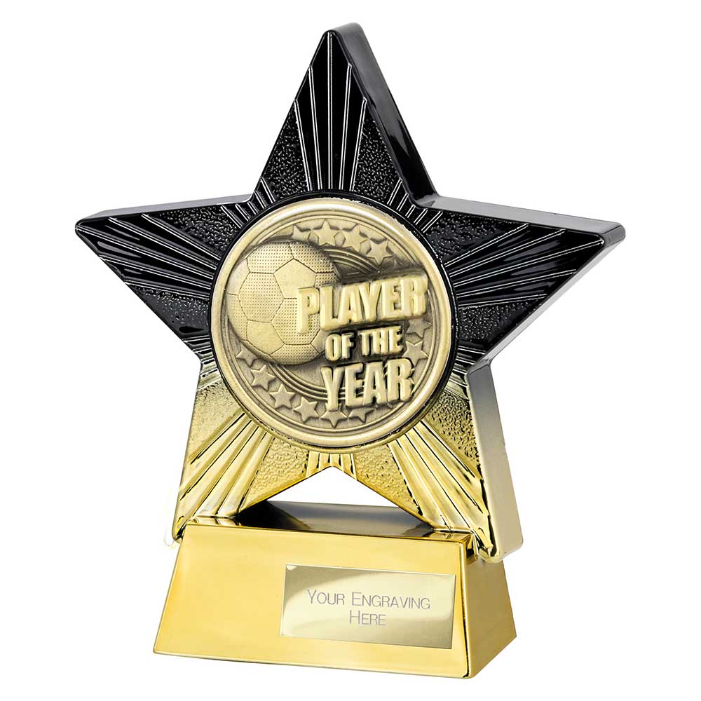Superstar Player of Year Award Black & Gold 140mm