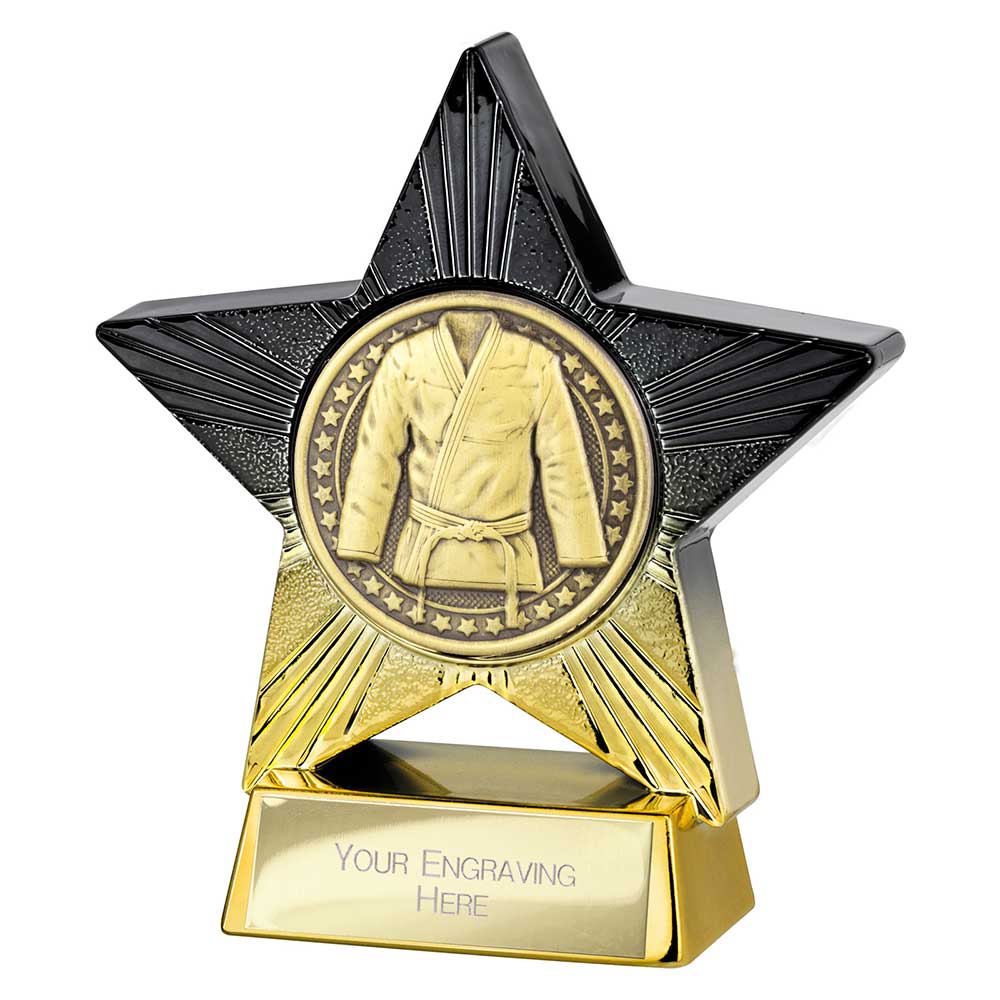 Superstar Martial Arts Award Black & Gold 110mm
