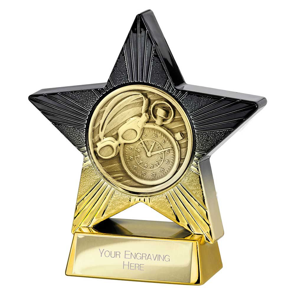 Superstar Swimming Award Black & Gold 110mm