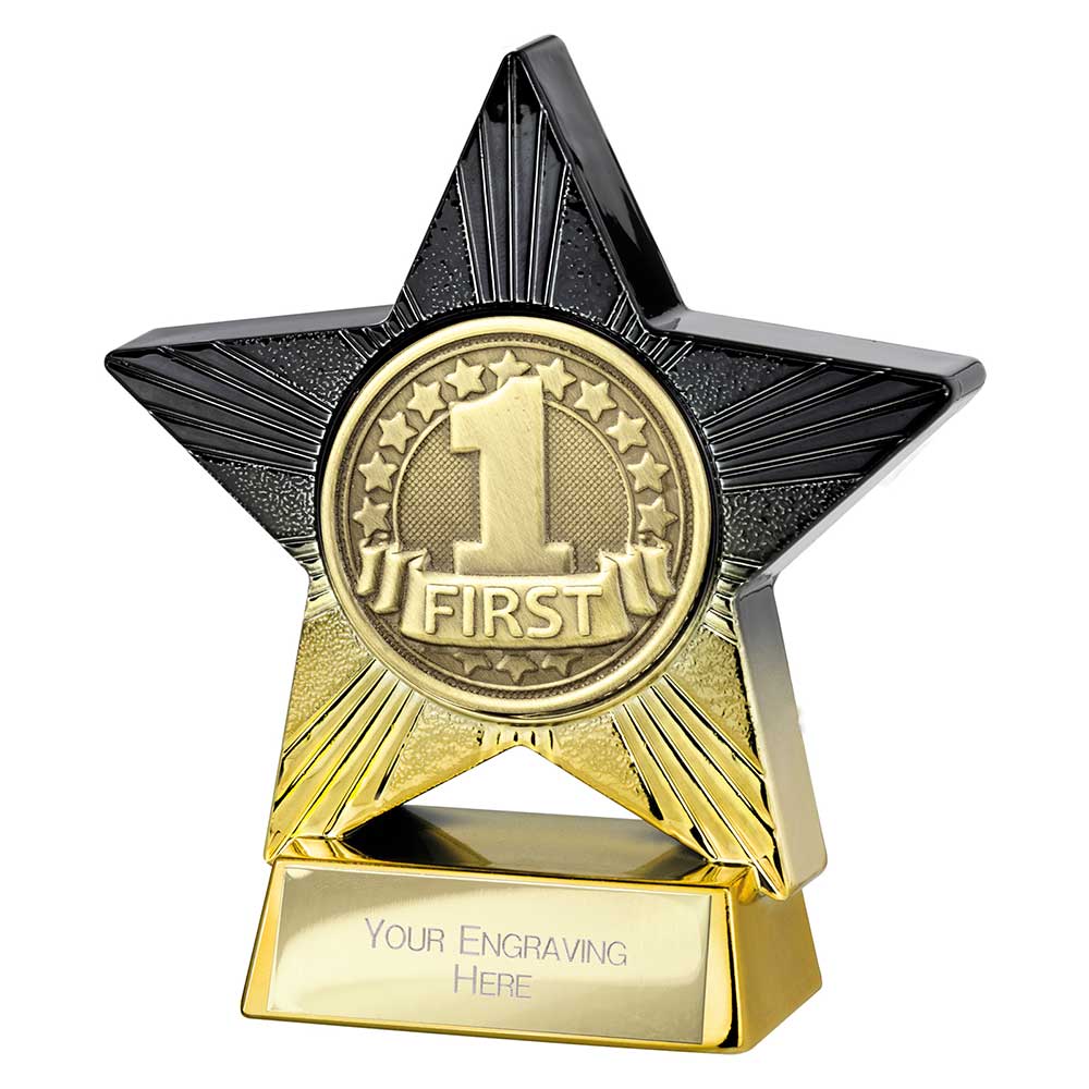 Superstar 1st Place Award Black & Gold 110mm