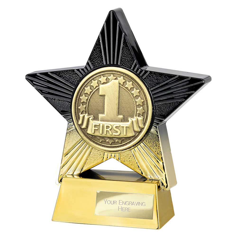 Superstar 1st Place Award Black & Gold 140mm