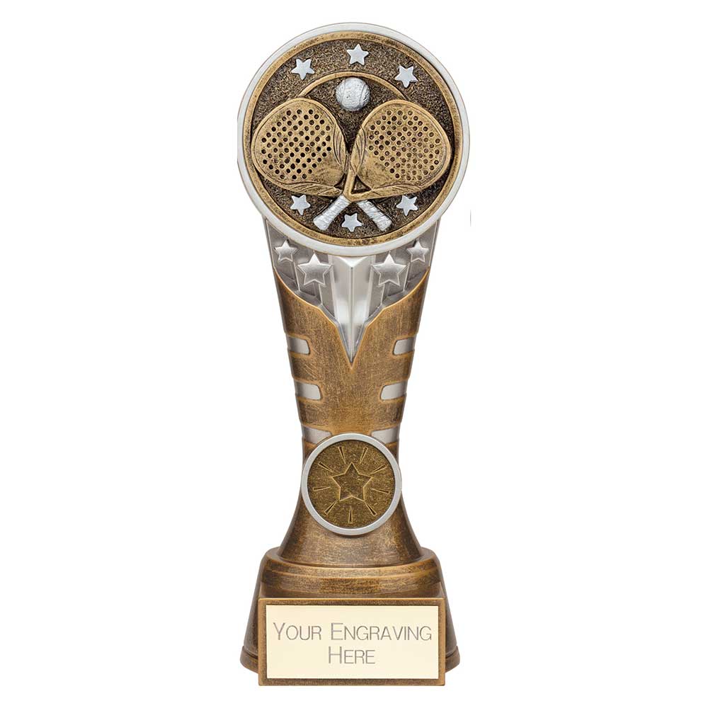 Ikon Tower Padel Award Antique Silver & Gold 200mm