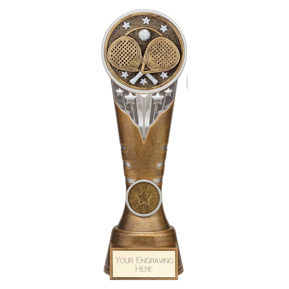 Ikon Tower Padel Award Antique Silver & Gold 225mm
