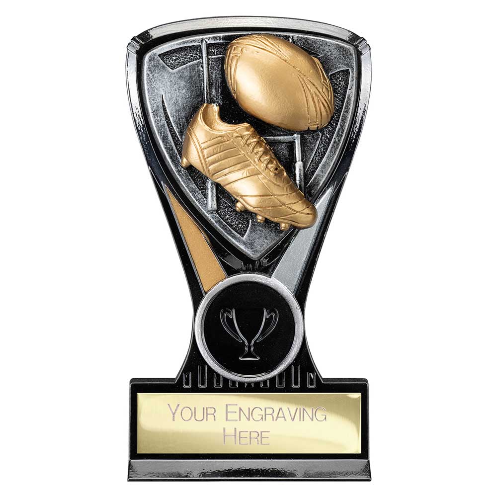 Wolverine Plaque Rugby Carbon Black & Fusion Gold 130mm