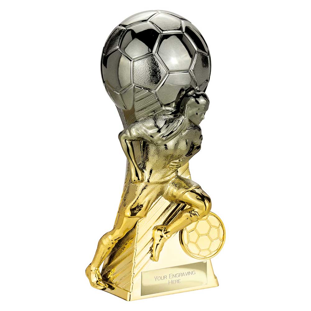 Trailblazer Football Heavyweight Female Gunmetal to Gold 160mm
