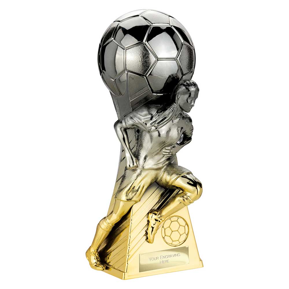 Trailblazer Football Heavyweight Female Gunmetal to Gold 230mm