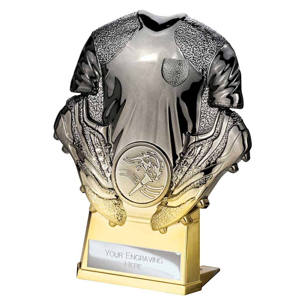 Invincible Football Heavyweight Shirt Gunmetal to Gold 120mm