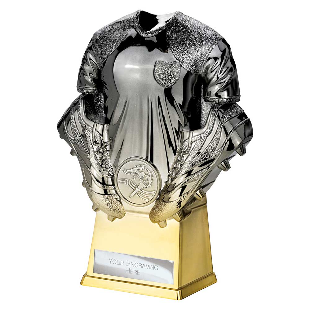 Invincible Football Heavyweight Shirt Gunmetal to Gold 160mm