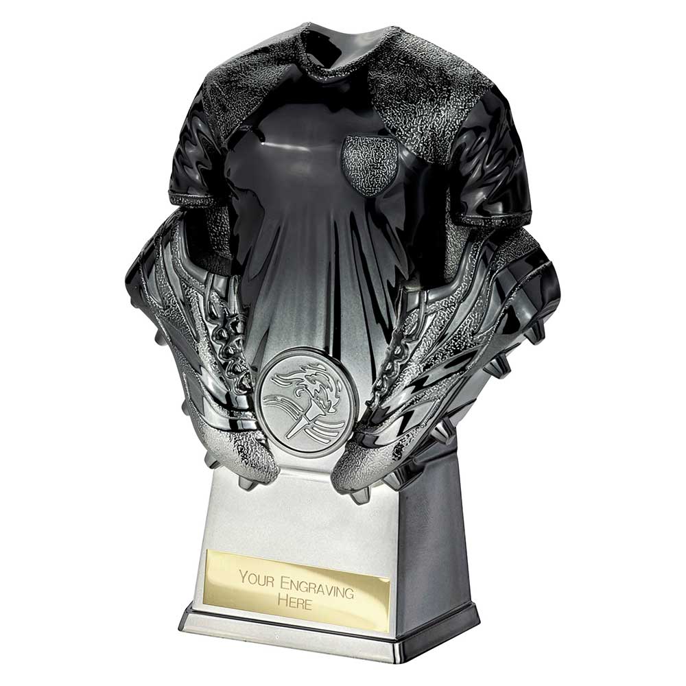 Invincible Football Heavyweight Shirt Carbon Black to Gunmetal 160mm