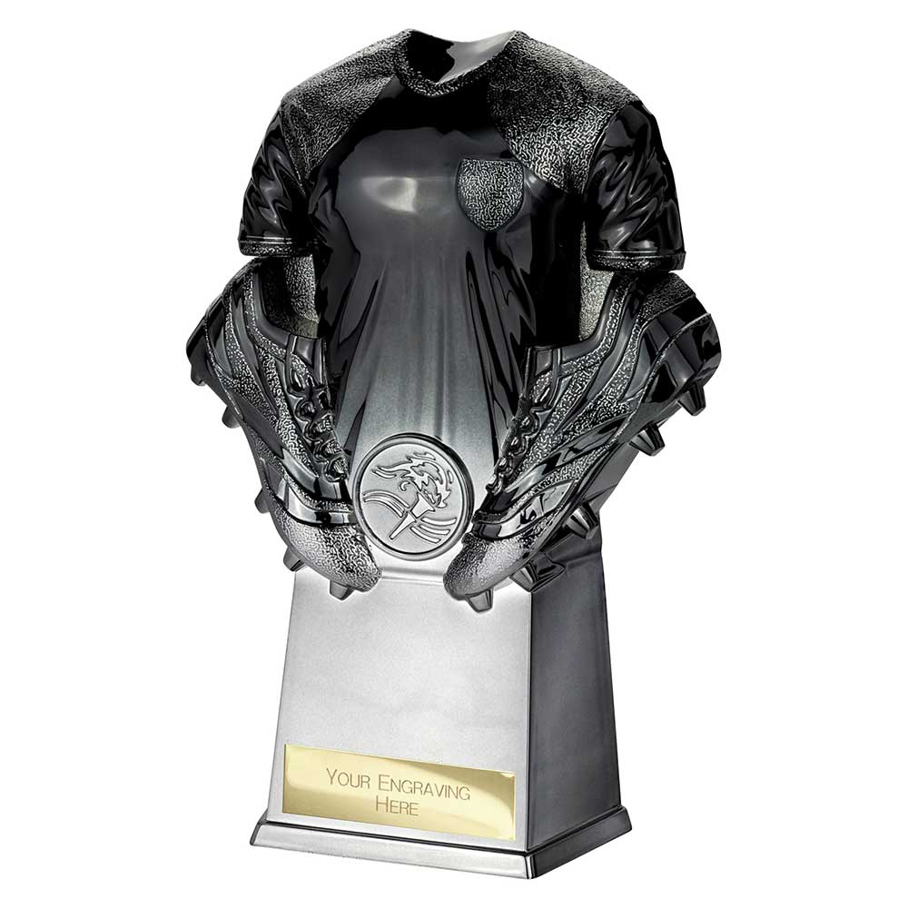 Invincible Football Heavyweight Shirt Carbon Black to Gunmetal 190mm