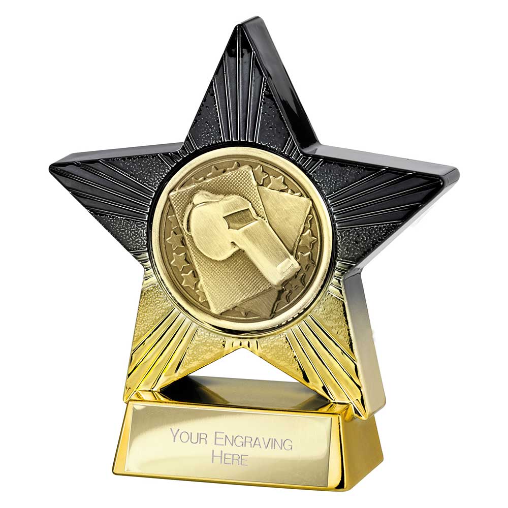 Superstar Referee Award Black & Gold 110mm
