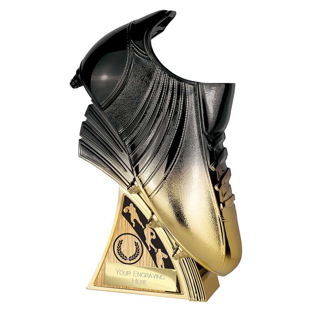 Power Boot Rugby Award Carbon Black & Gold 250mm