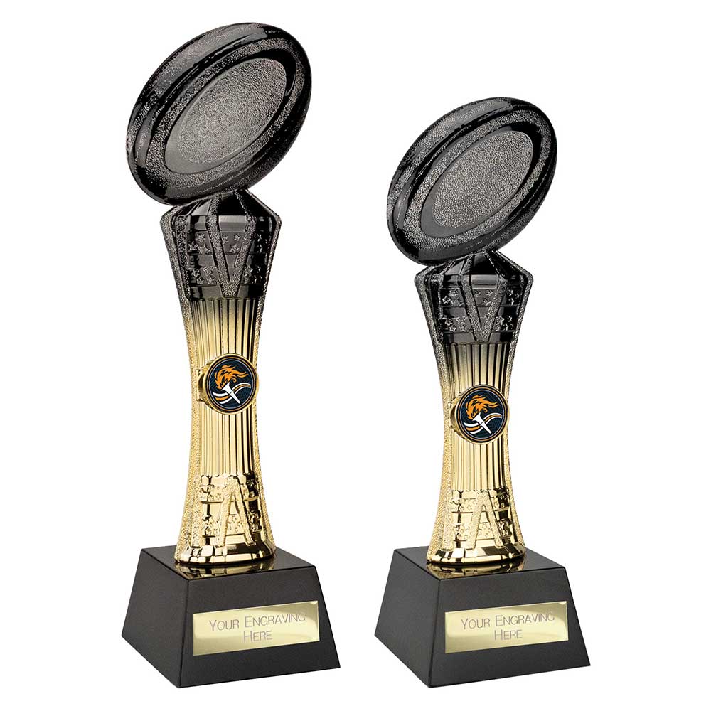 Extreme Rugby Award Carbon Black & Gold 290mm