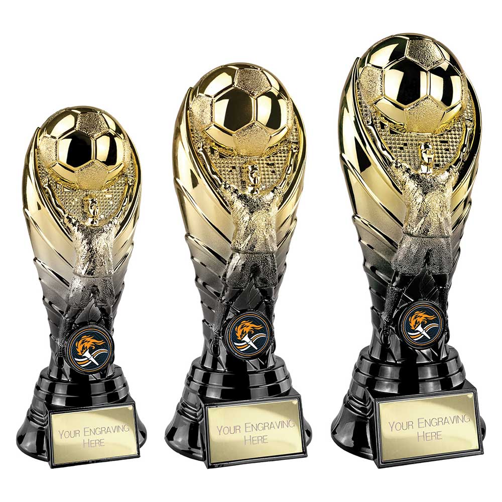 The Winning Goal Football Heavyweight Gold & Carbon Black 190mm