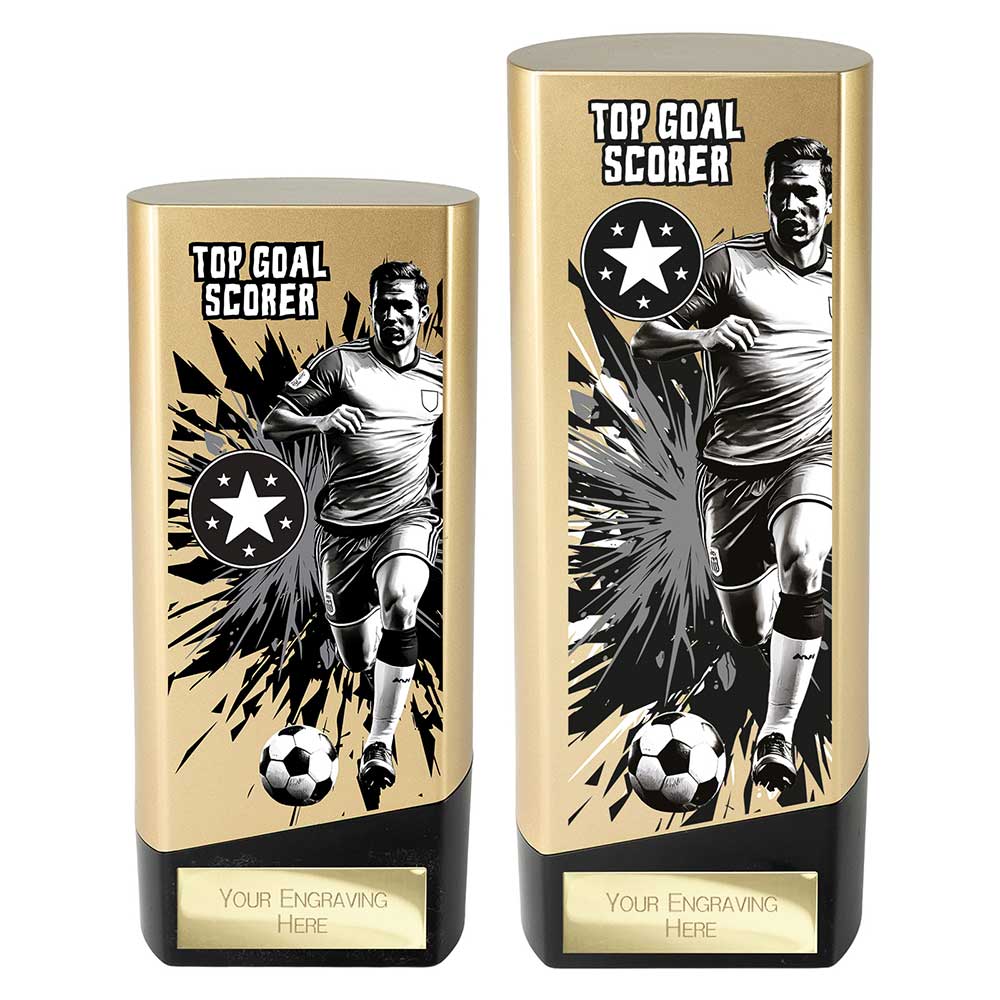Prime Heavyweight Top Goal Scorer Gold & Black 190mm