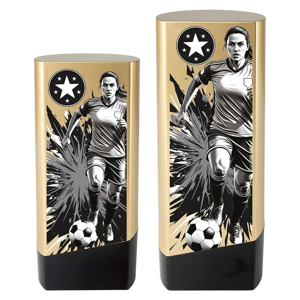 Prime Heavyweight Ladies Football Gold & Black 190mm