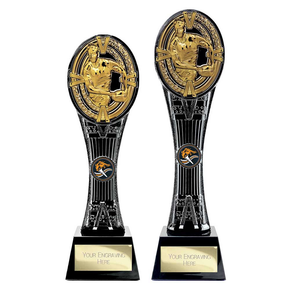 Maverick Extreme Tower Rugby Award Black & Fusion Gold 260mm