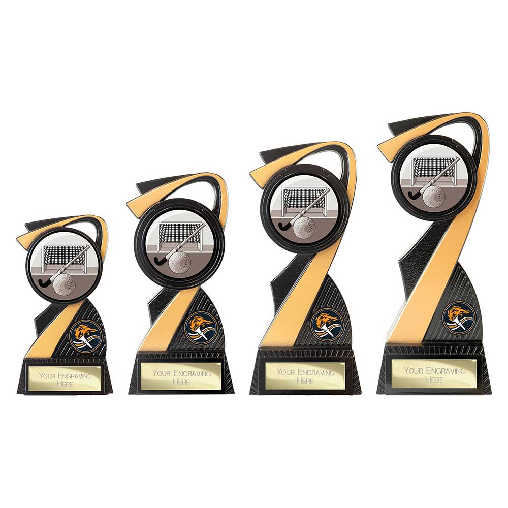 Mania Tower Hockey Award Carbon Black & Gold 205mm