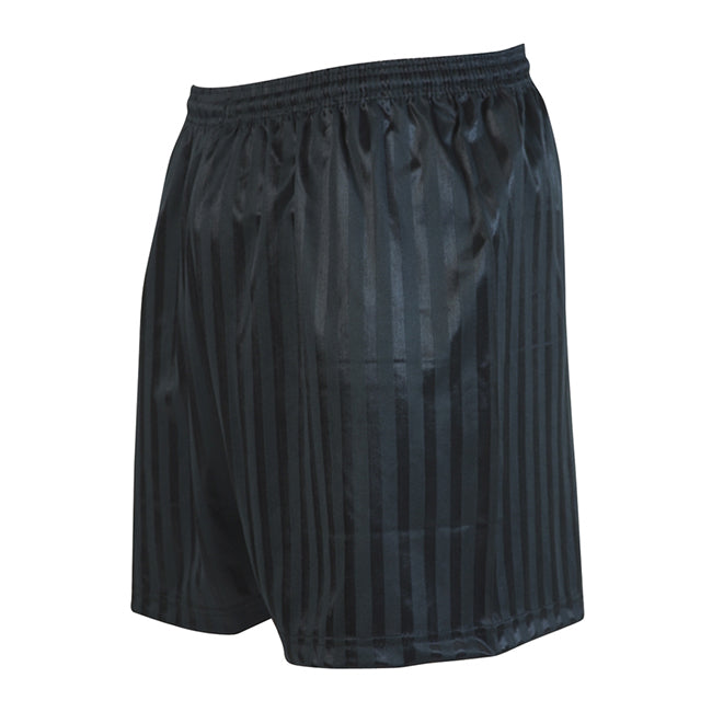 PE Striped Continental Black Shorts