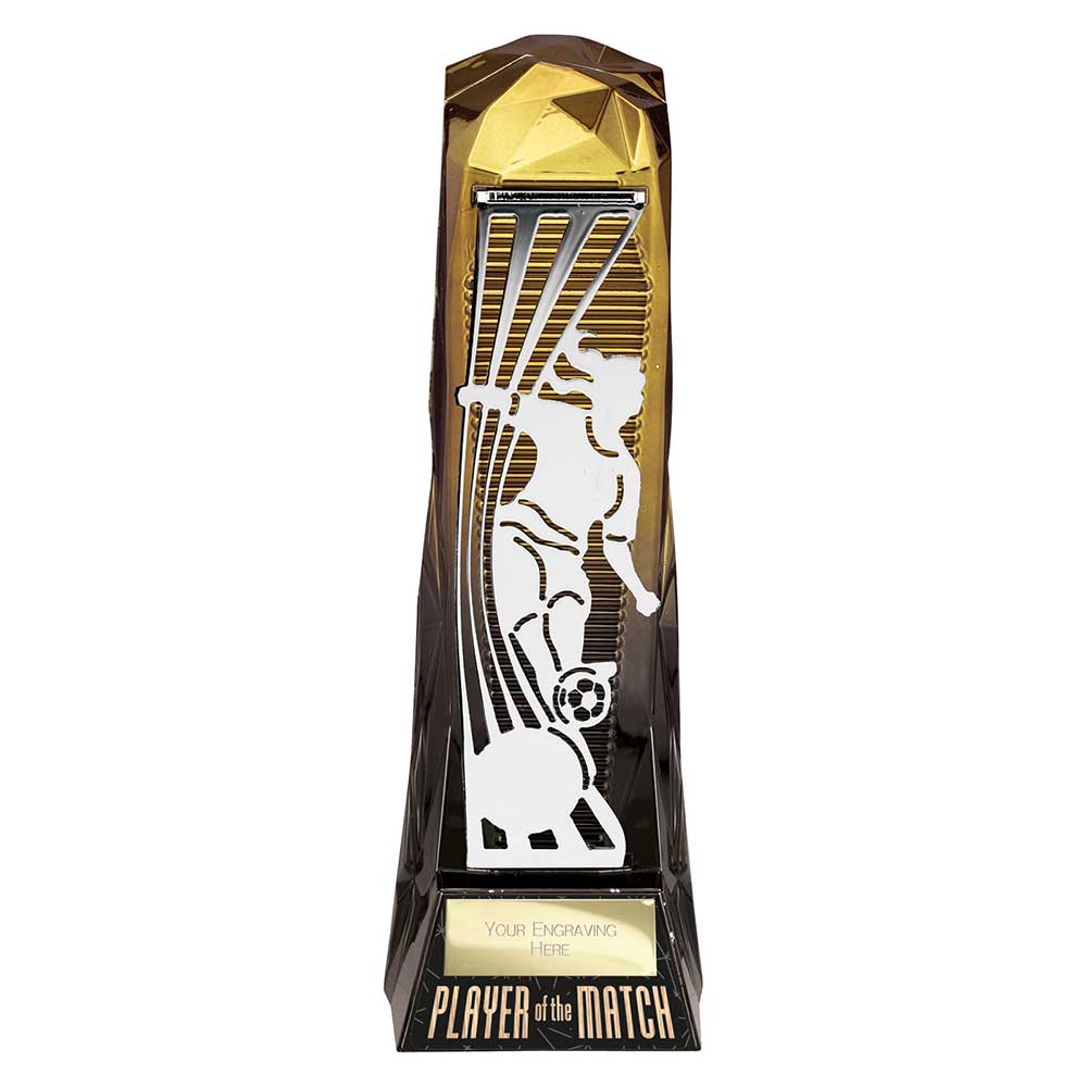 Shard Football Female Player of Match Gold & Carbon Black 230mm