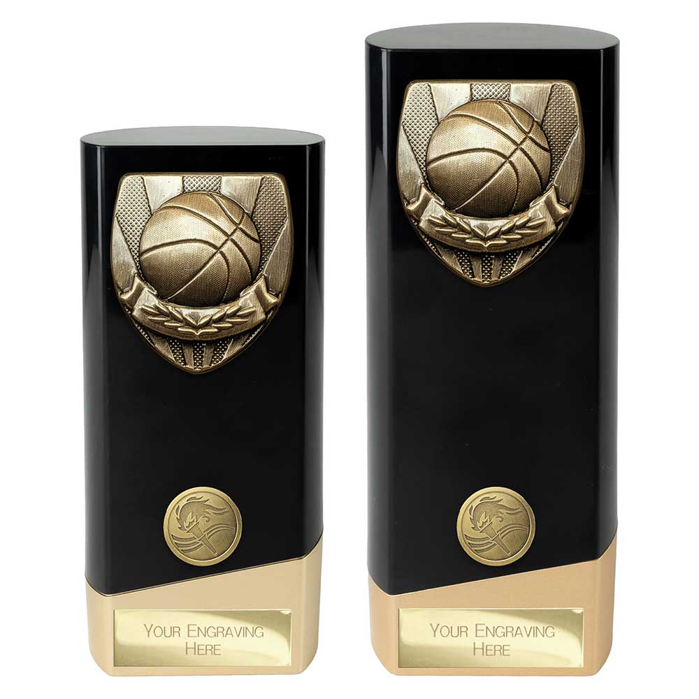 Prime Cobra Basketball Award Black & Gold 190mm