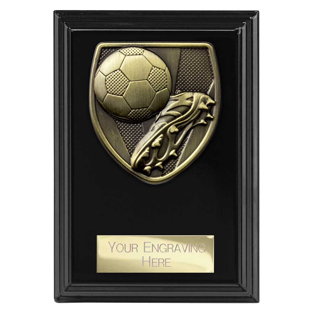 Cobra Plaque Football Boot & Ball Award Epic Black 125mm