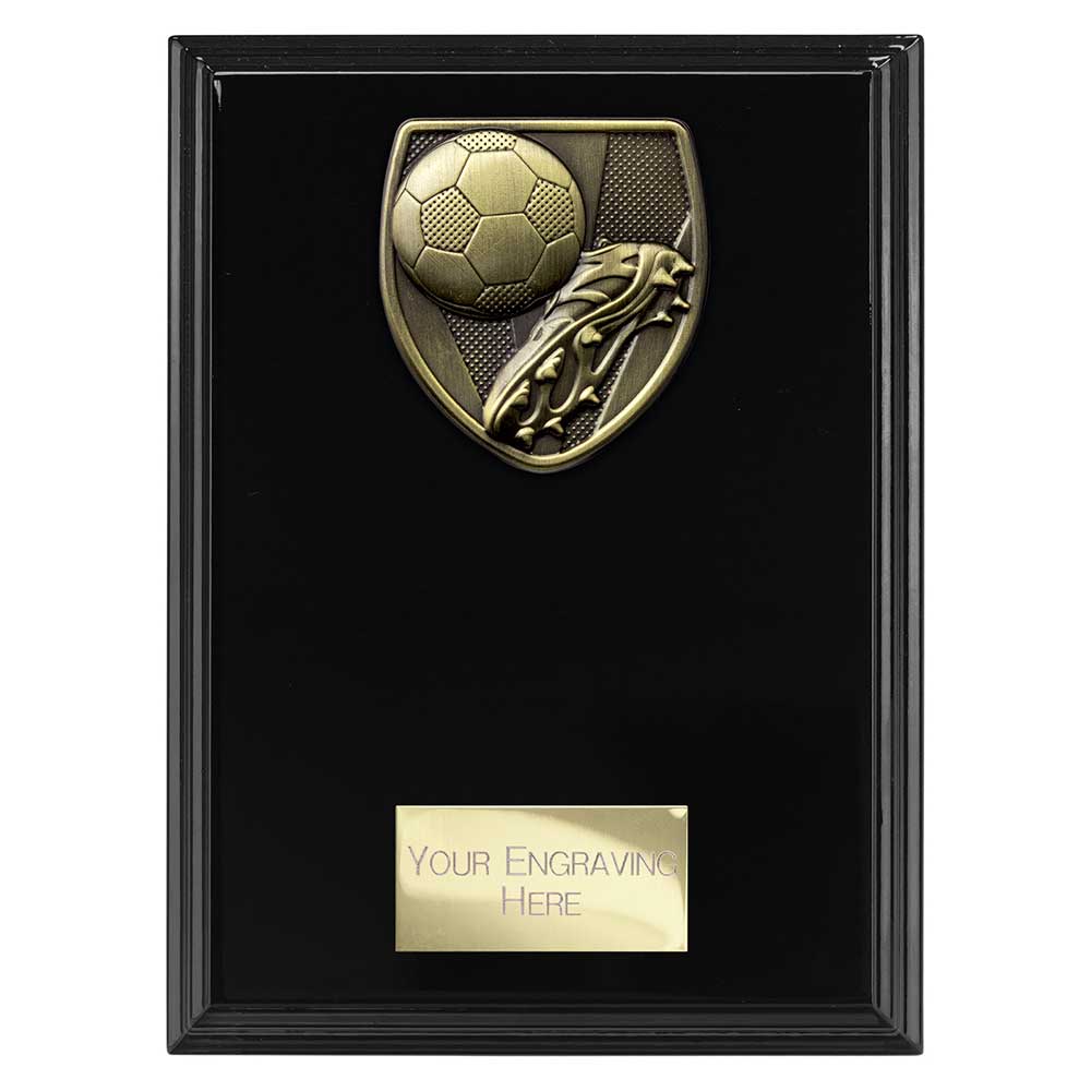 Cobra Plaque Football Boot & Ball Award Epic Black 175mm
