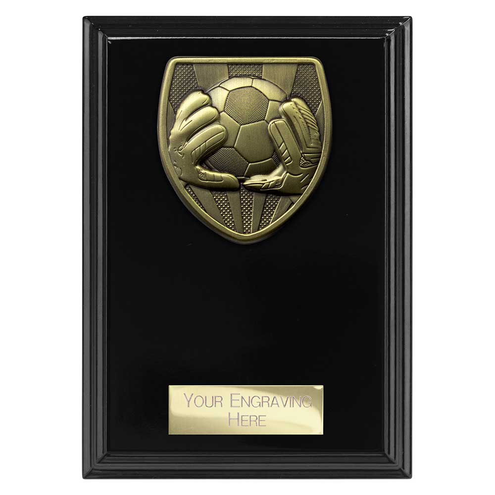 Cobra Plaque Football Goal Keeper Award Epic Black 150mm
