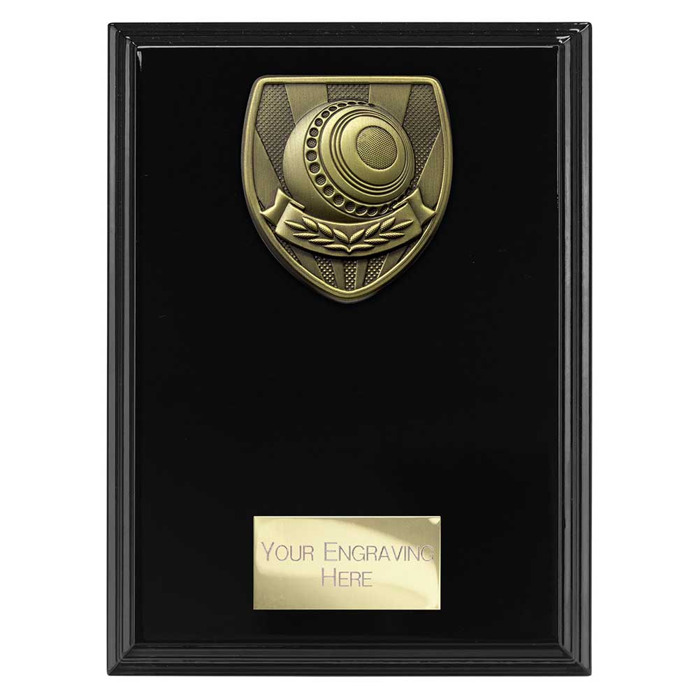 Cobra Plaque Lawn Bowls Award Epic Black 175mm