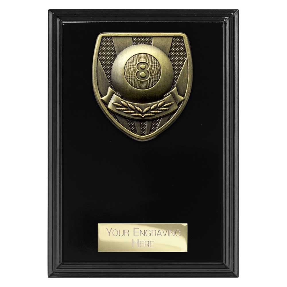 Cobra Plaque Pool Award Epic Black 150mm