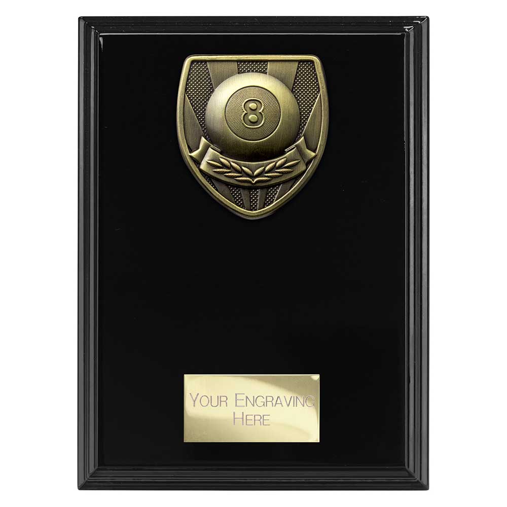 Cobra Plaque Pool Award Epic Black 175mm