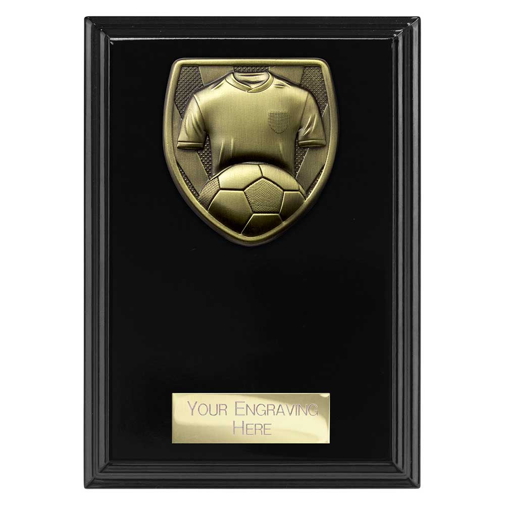 Cobra Plaque Football Shirt & Ball Award Epic Black 150mm