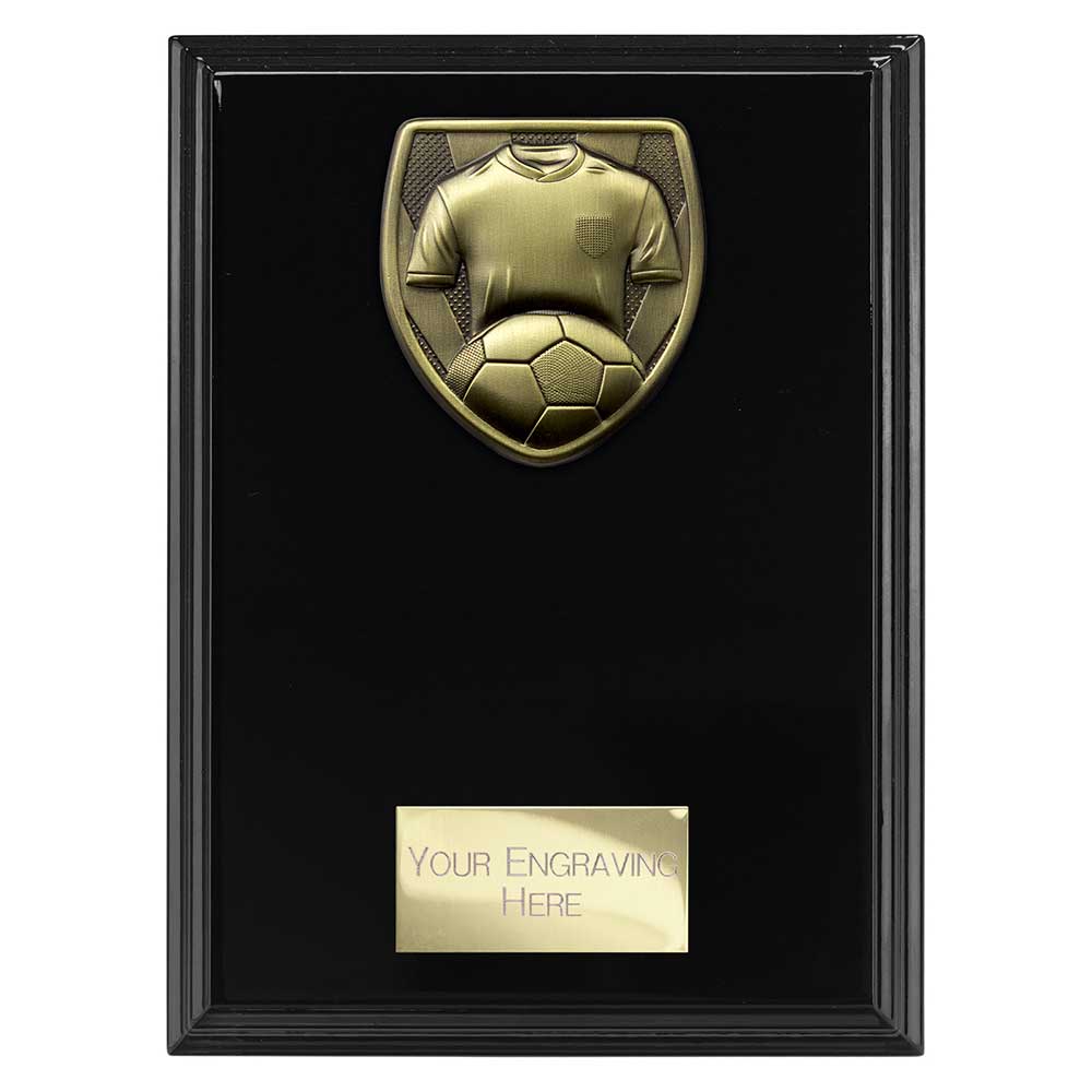 Cobra Plaque Football Shirt & Ball Award Epic Black 175mm