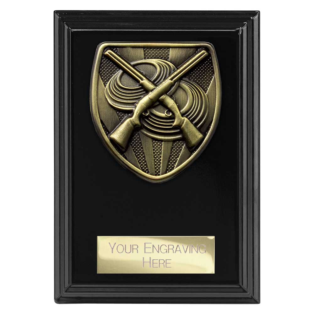Cobra Plaque Clay Pigeon Shooting Award Epic Black 125mm
