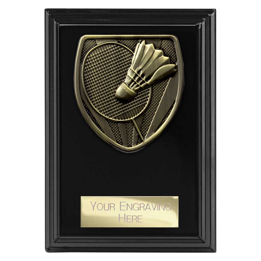 Cobra Plaque Badminton Award Epic Black 125mm