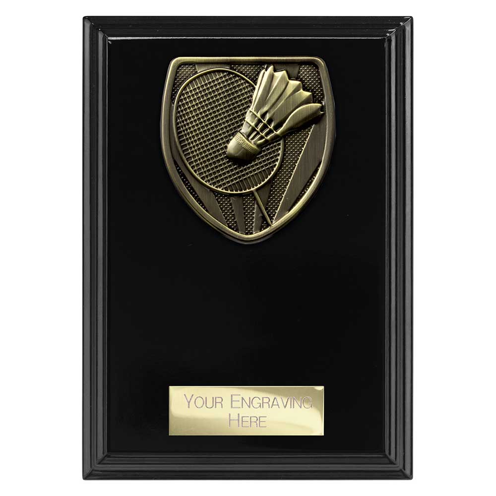 Cobra Plaque Badminton Award Epic Black 150mm