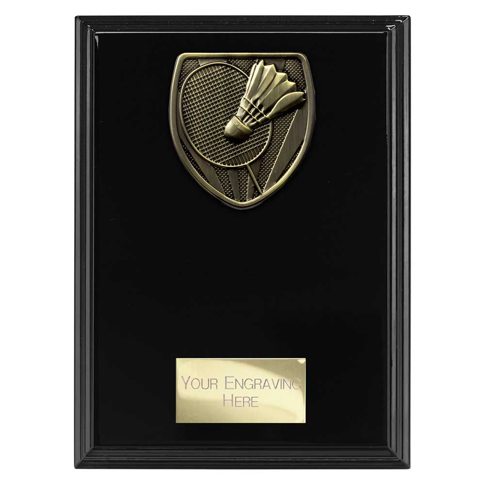 Cobra Plaque Badminton Award Epic Black 175mm