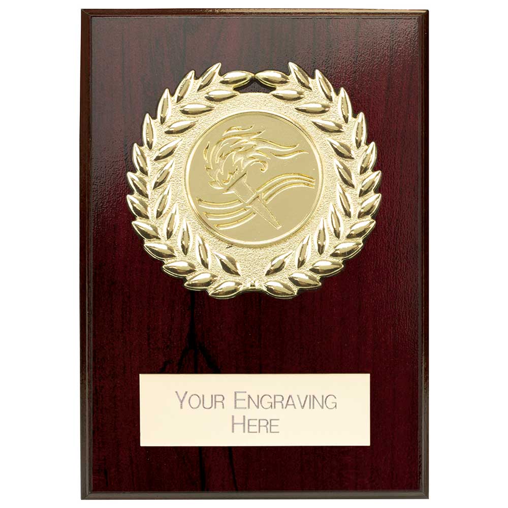 Reward Wreath Plaque Cracked Cherry 80x60mm