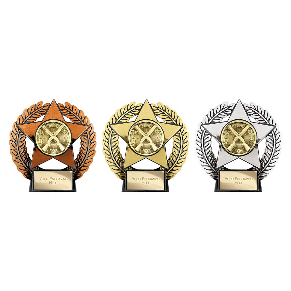 Emperor Star Clay Pigeon Plaque Silver 120mm