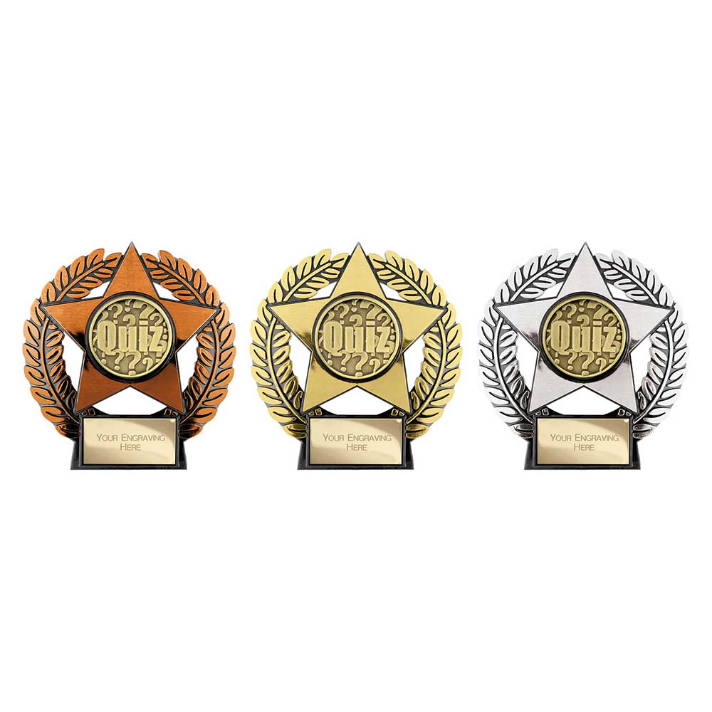 Emperor Star Quiz Plaque Silver 120mm