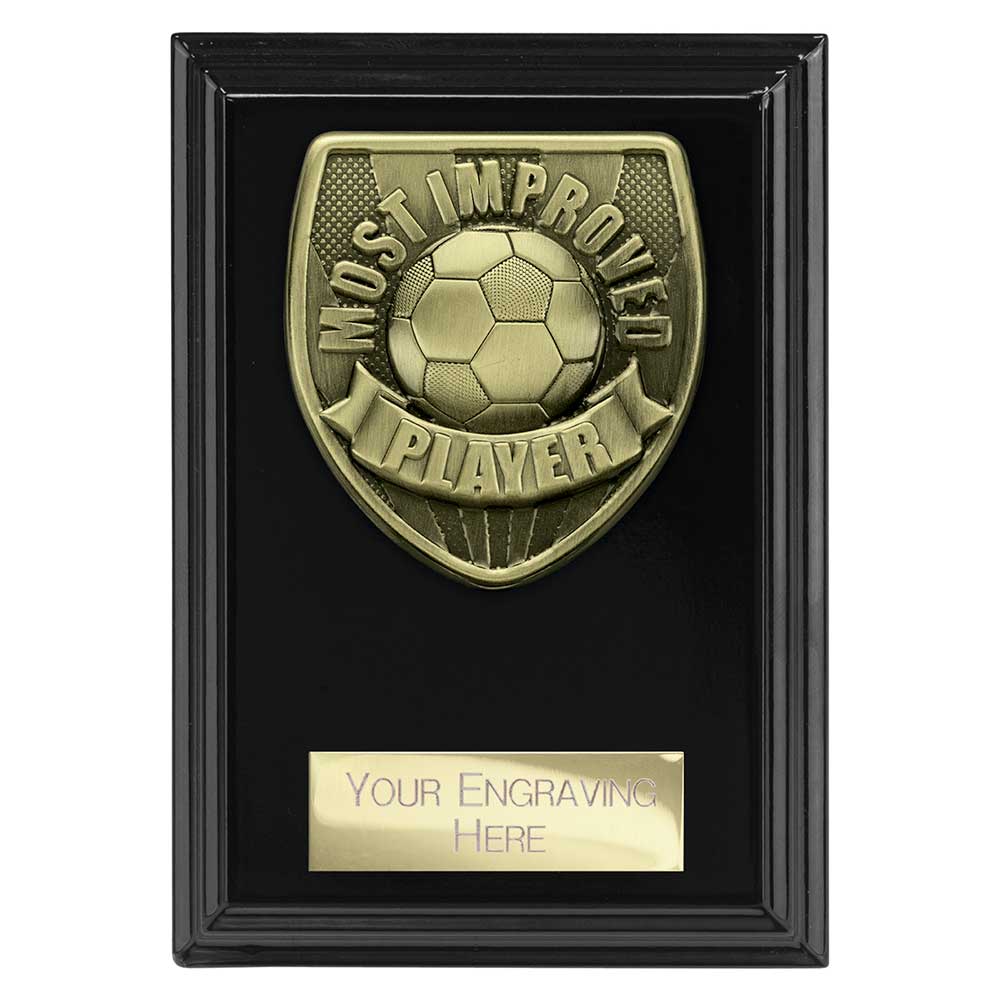 Cobra Plaque Most Improved Player Award Epic Black 125mm
