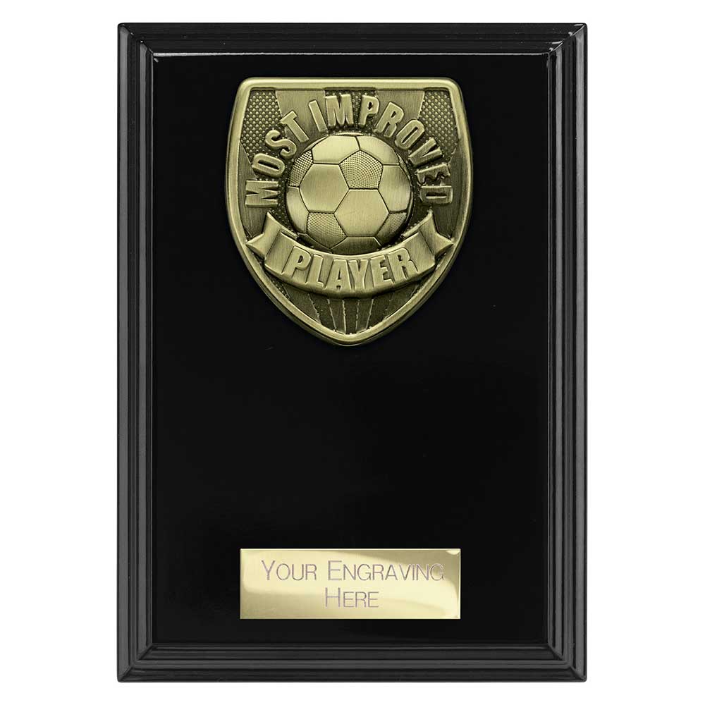 Cobra Plaque Most Improved Player Award Epic Black 150mm